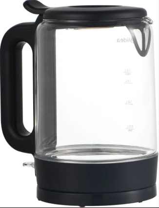 Midea 1.7L Premium Glass Electric Kettle | Model MK17606A2M | Rapid-Boil 2200W Technology | Elegant Blue LED Illumination & Heat-Resistant Borosilicate Glass Design