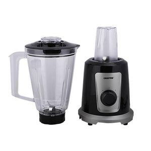 Geepas 2-in-1 Multifunctional Blender (1.5L) – 550W – Model GSB44030N with 1.5L Unbreakable Jar & Grinder Mill Attachment – 550W Powerful Motor for Home Kitchen Use And Stainless Steel Blades