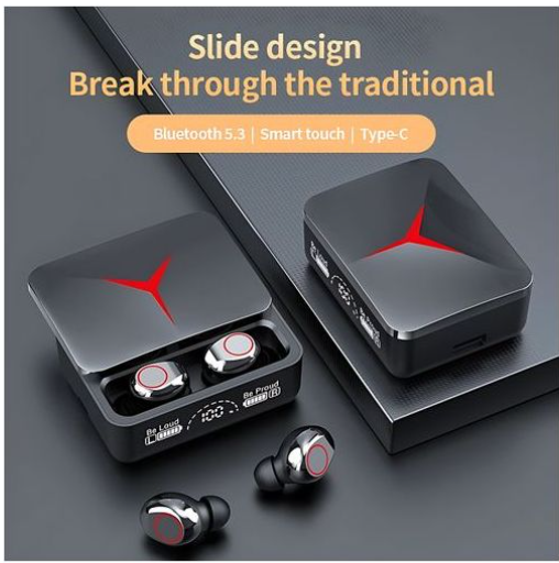 TiLECC Wireless Earphones Bluetooth 5.3 Slide Cover Long LifeWorks with Bluetooth 5.3 chip for fast and stable connection.Built-in premium driver units for great sound qualit