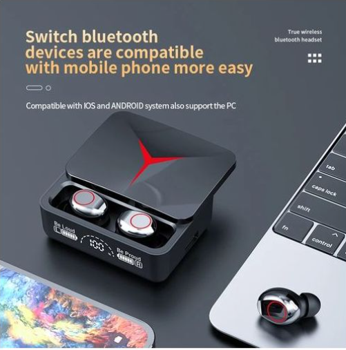TiLECC Wireless Earphones Bluetooth 5.3 Slide Cover Long LifeWorks with Bluetooth 5.3 chip for fast and stable connection.Built-in premium driver units for great sound qualit