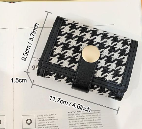 STY Women Short Wallet Ladies Coin Purse Tri-fold Geometric Patterns WalletMulti-card slot design: This wallet adopts a multi-card design. It can conveniently store and categorize various cards,