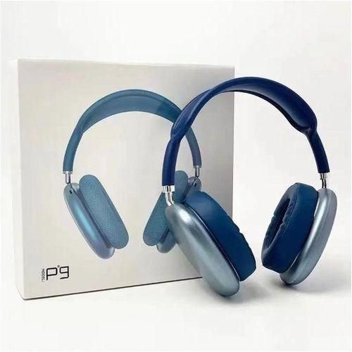 P9 Wireless Bluetooth Headphones, HiFi Stereo Over Ear Headset With Microphone Sports Noise Cancelling Earphones For Travel-Black and Sports