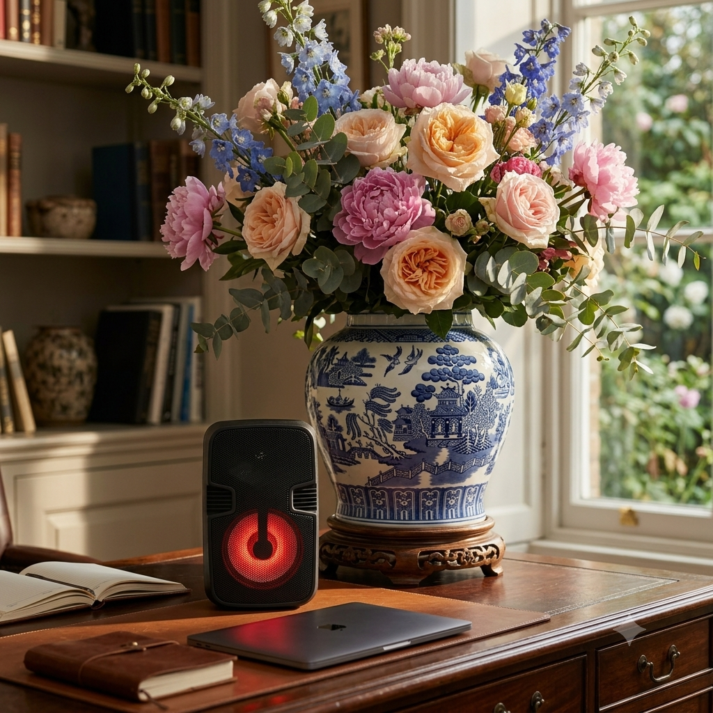 FQL F403 portable wireless speaker Portable Bluetooth Speaker, 8-Inch Colorful Lights Loudspeaker