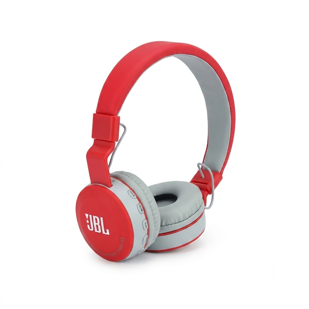 JBL MS-881A Wireless Bluetooth Headphones - Deep Bass, Built-in FM Radio, Micro SD MP3 Player & Hands-Free Mic