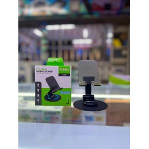 PUNEX J-01 360° Rotating Folding Metal Phone Stand – Height & Angle Adjustable Desktop Holder for Smartphones & Tablets