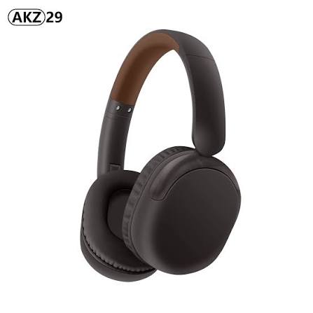 AKZ 29 Bluetooth 5.3 Wireless Stereo Headphones, Over-Ear Foldable Headset with Mic, Aux & TF Card Support