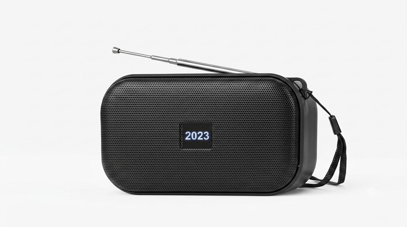 Model 2023 Portable Mini Wireless Bluetooth Speaker with FM Radio, TF Card & USB Playback (Black)