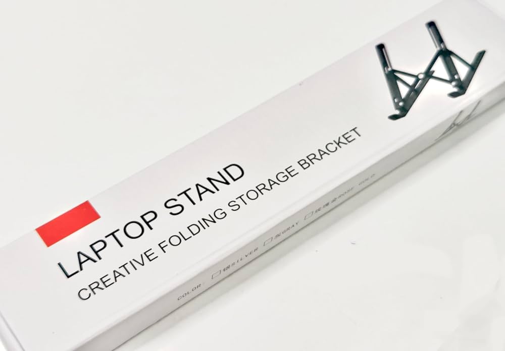 Adjustable Laptop Stand Portable Folding Storage Bracket Ergonomic Height Adjustable Portable Riser Bracket for Laptops & Tablets
