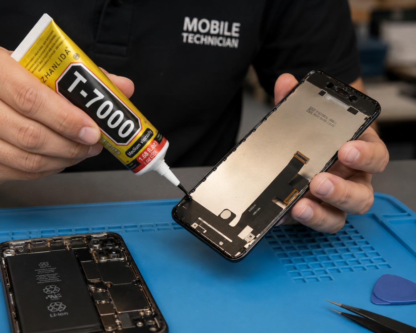 phone repair glue T-7000 adhesive glue for phone screen re-attachment and repair