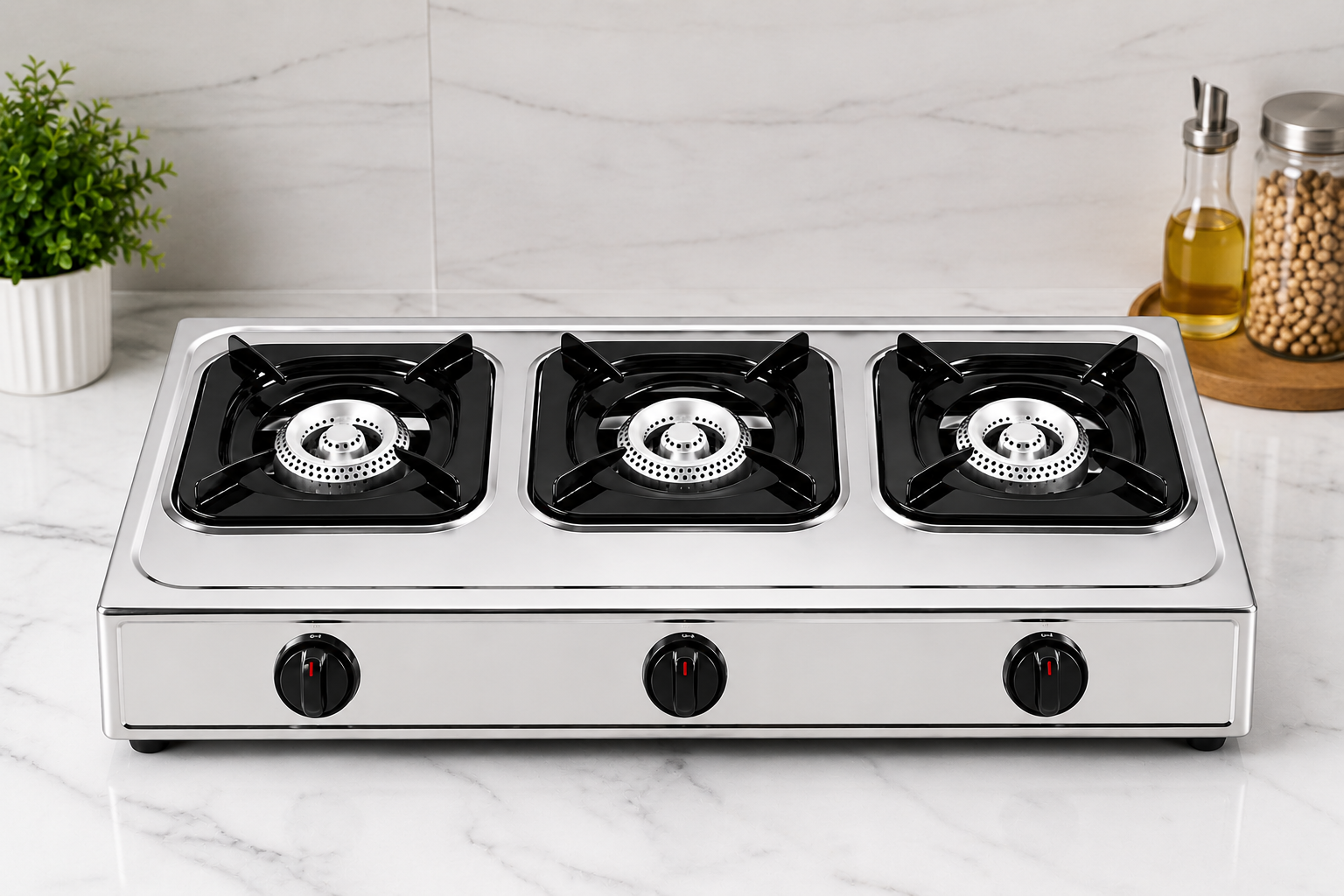 🔥 Ultimate Rebune Table Top Double  Burner Gas Cooker With Auto Ignition | COOK SMARTER. COOK FASTER.