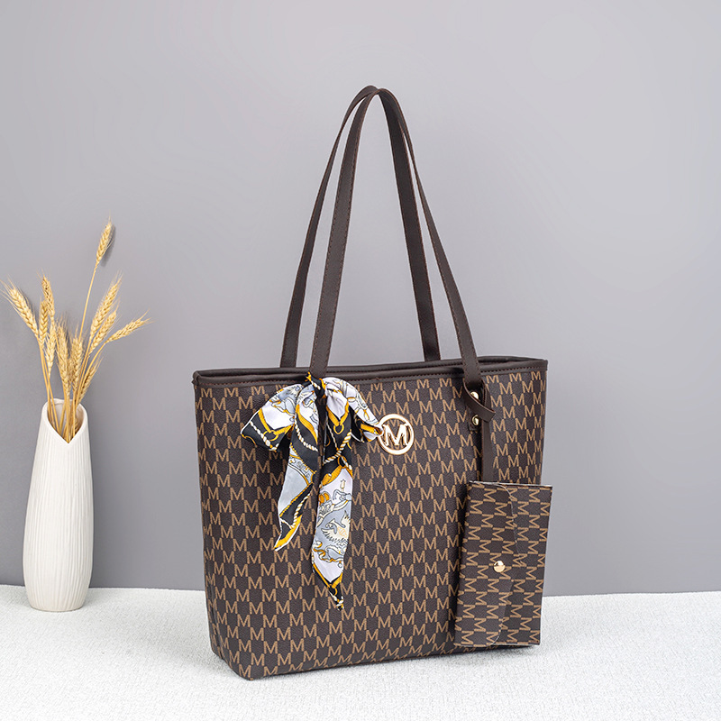 2026 New Model Cross-border Best-selling Large Capacity Commuting Tote Bag Handbag Scarf Set Tote Bag