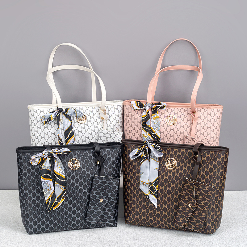 2026 New Model Cross-border Best-selling Large Capacity Commuting Tote Bag Handbag Scarf Set Tote Bag