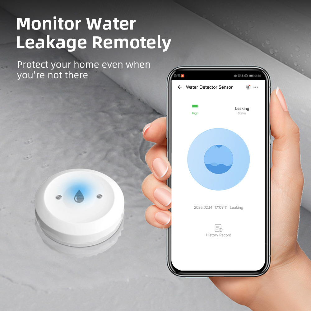 eWelink water immersion detector Zigbee supports 2MQTT water leakage detection sensor submersion