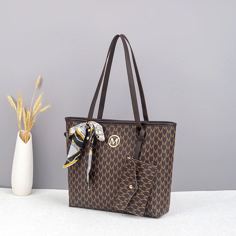 2026 New Model Cross-border Best-selling Large Capacity Commuting Tote Bag Handbag Scarf Set Tote Bag