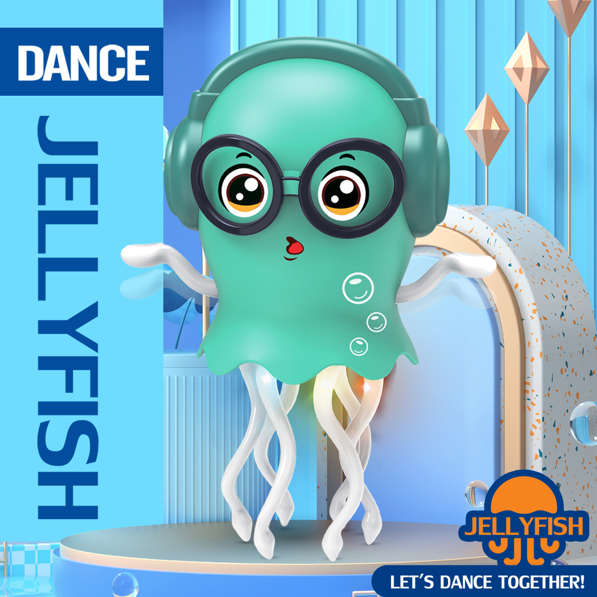 Magic dancing jellyfish electric toy, multi-functional, omnidirectional, self-avoiding obstacle, jellyfish educational children's toy