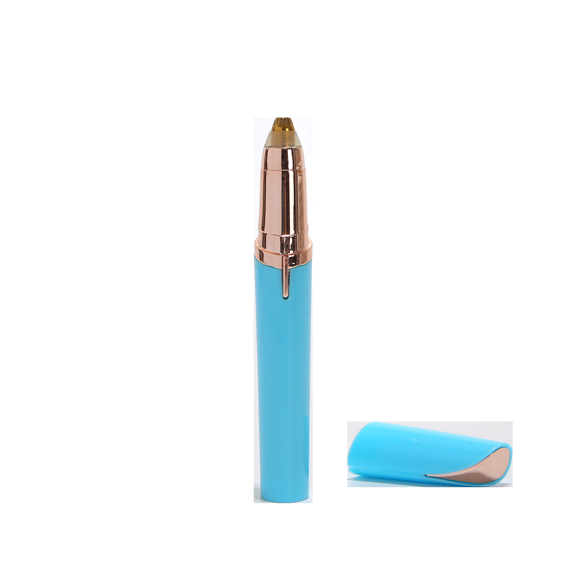 Womens Electric Eyebrow Trimmer Eye Brow Shaper Pencil Face Hair Remover For Women Automatic Eyebrow Shavers Pocketknife view 9
