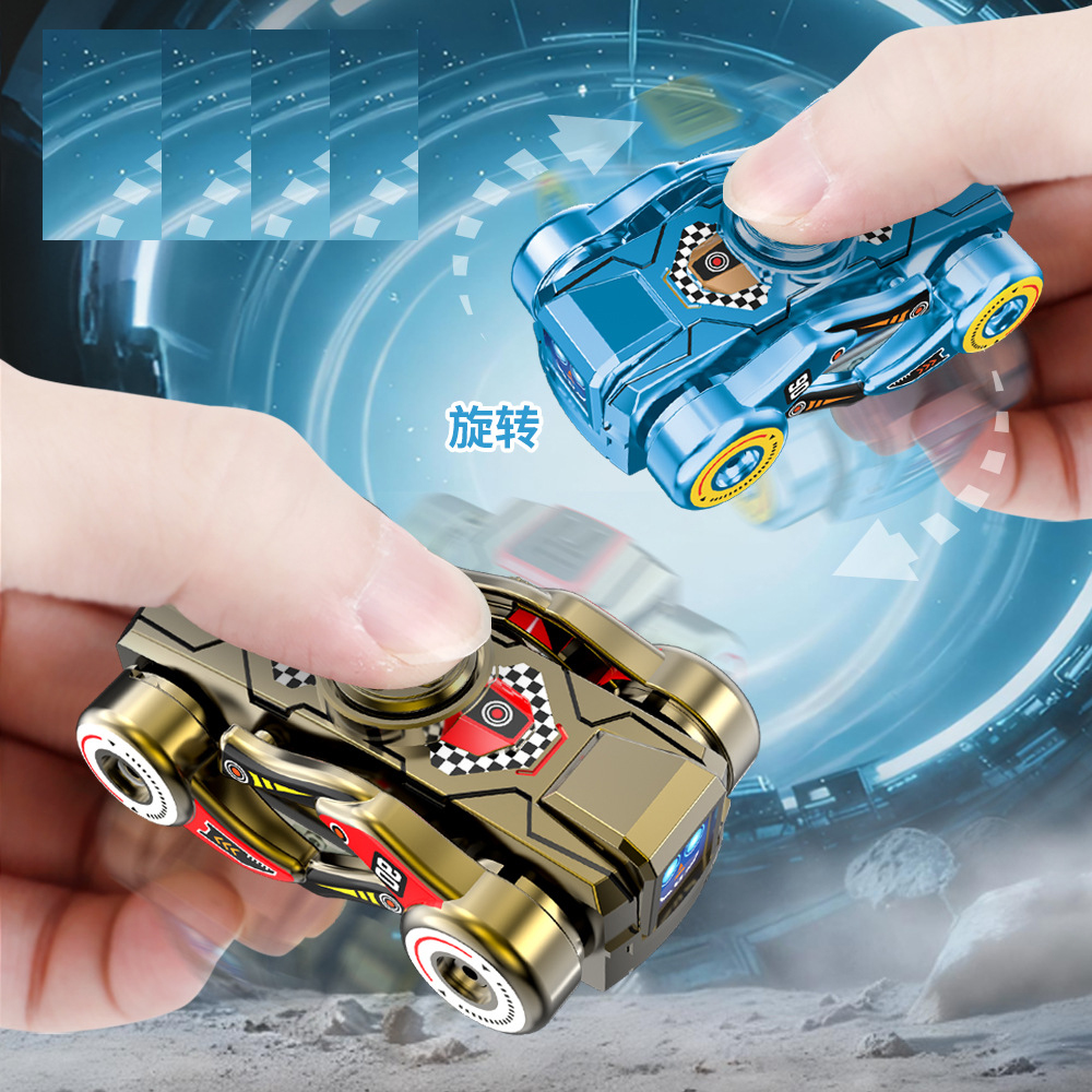 Best-selling creative finger and toe gyro with chain winding mechanism mechanical dog shape transforming robot dog children's toy