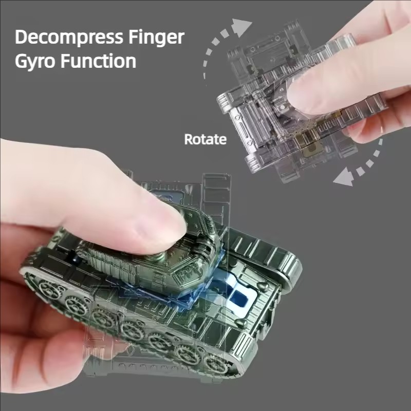 Creative Mech Fidget Spinner Simulated Tank Deformation Robot Adult Fidget Toys Plastic Hand Spinner Stress Relief Toy