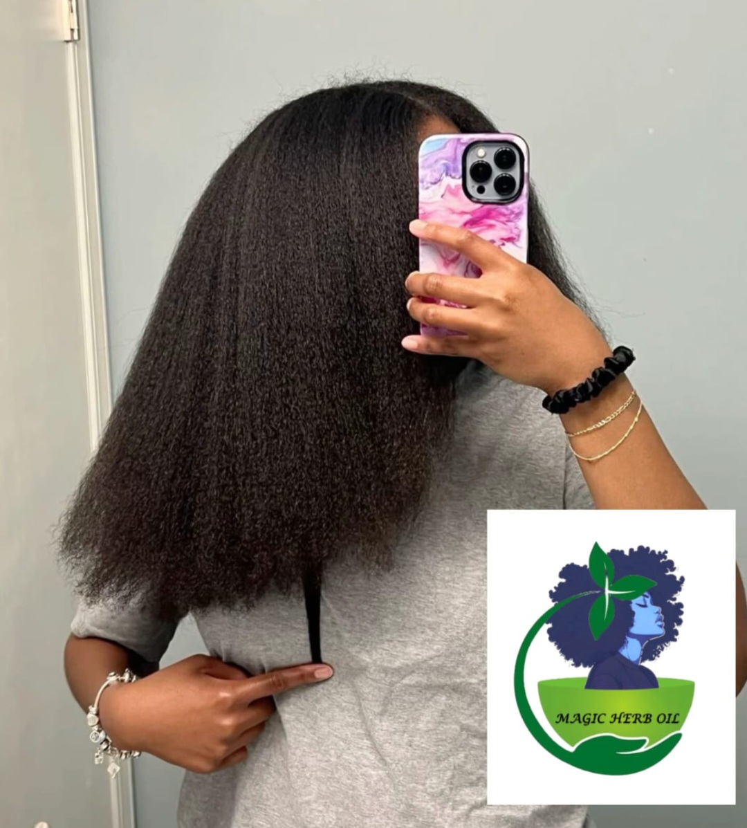 The Magic Herso Extreme Hair Growth Oil 120ml herbal product for stimulating hair growth.Reduce breakage and shedding by nourishing hair from the roots.