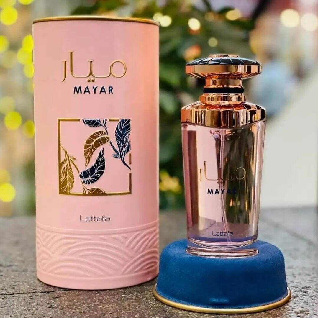 Lattafa Mayar Eau de Parfum, a floral-fruity fragrance for women.