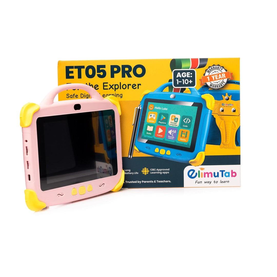 ELIMUTAB ET05 PRO 32GB MEMORY ANDROID 10 TABLET 7'' SCREEN SIM CARD SUPPORTED ASSORTED COLOUR 1 TO 10YRS