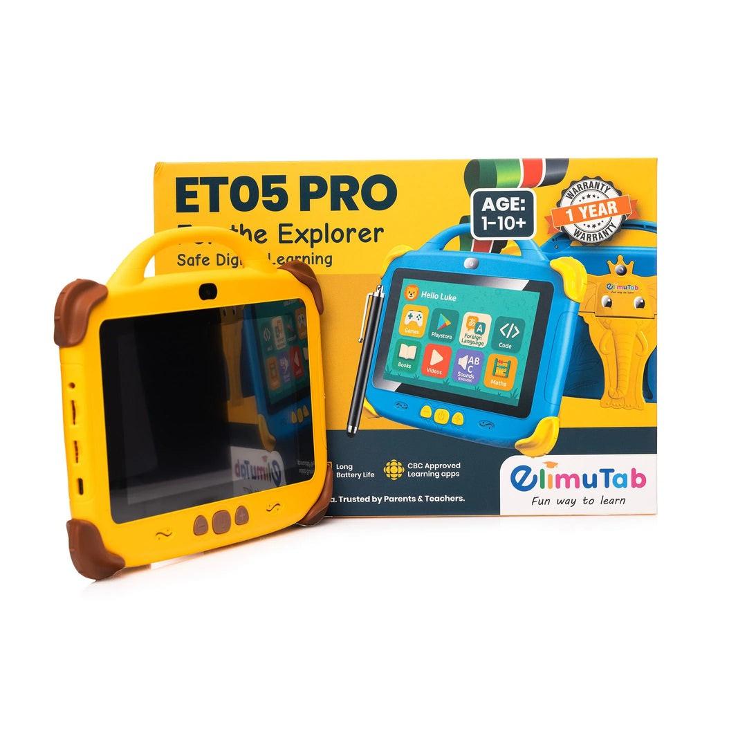 ELIMUTAB ET05 PRO 32GB MEMORY ANDROID 10 TABLET 7'' SCREEN SIM CARD SUPPORTED ASSORTED COLOUR 1 TO 10YRS