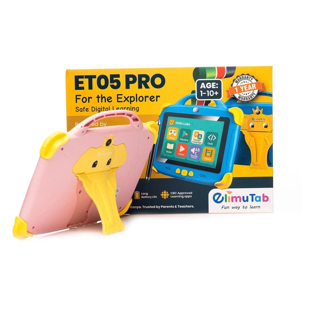 ELIMUTAB ET05 PRO 32GB MEMORY ANDROID 10 TABLET 7'' SCREEN SIM CARD SUPPORTED ASSORTED COLOUR 1 TO 10YRS