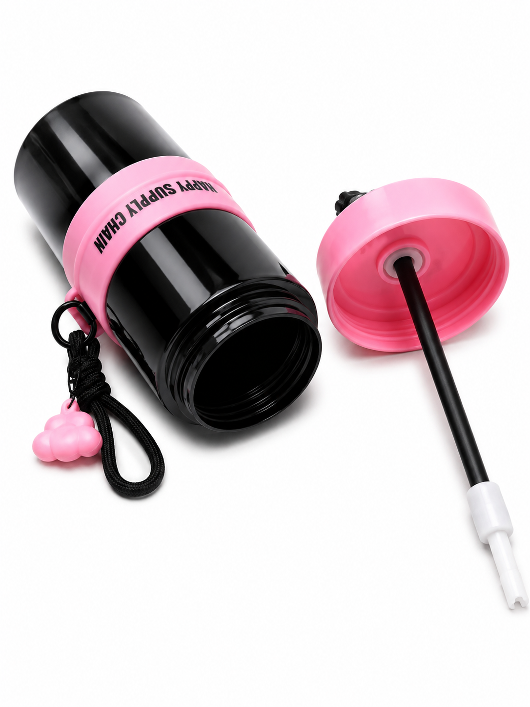 New Arrival Plastic tumbler.Large Capacity Water Cup/Coffe Cup Fully Tumbler Reusable Plastic Cup with Wide Opening Leak-Proof Lid Straw,Happy Supply Chain Cup, Cute Cup for ladies,Waterbottle ,