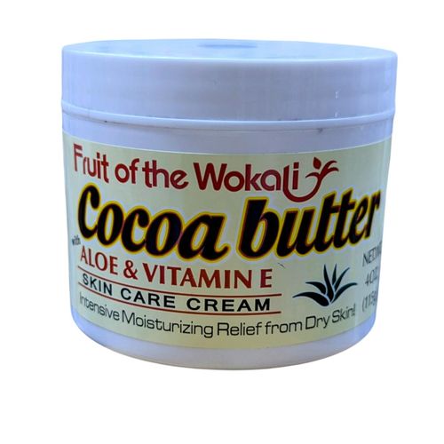 🥥 COCOA HYDRA CARE | Fruit Of The Wokali Cocoa Butter, Aloe Vera & Vitamin E Skin Care Cream – Deep Moisturizing & Nourishing Beauty Cream