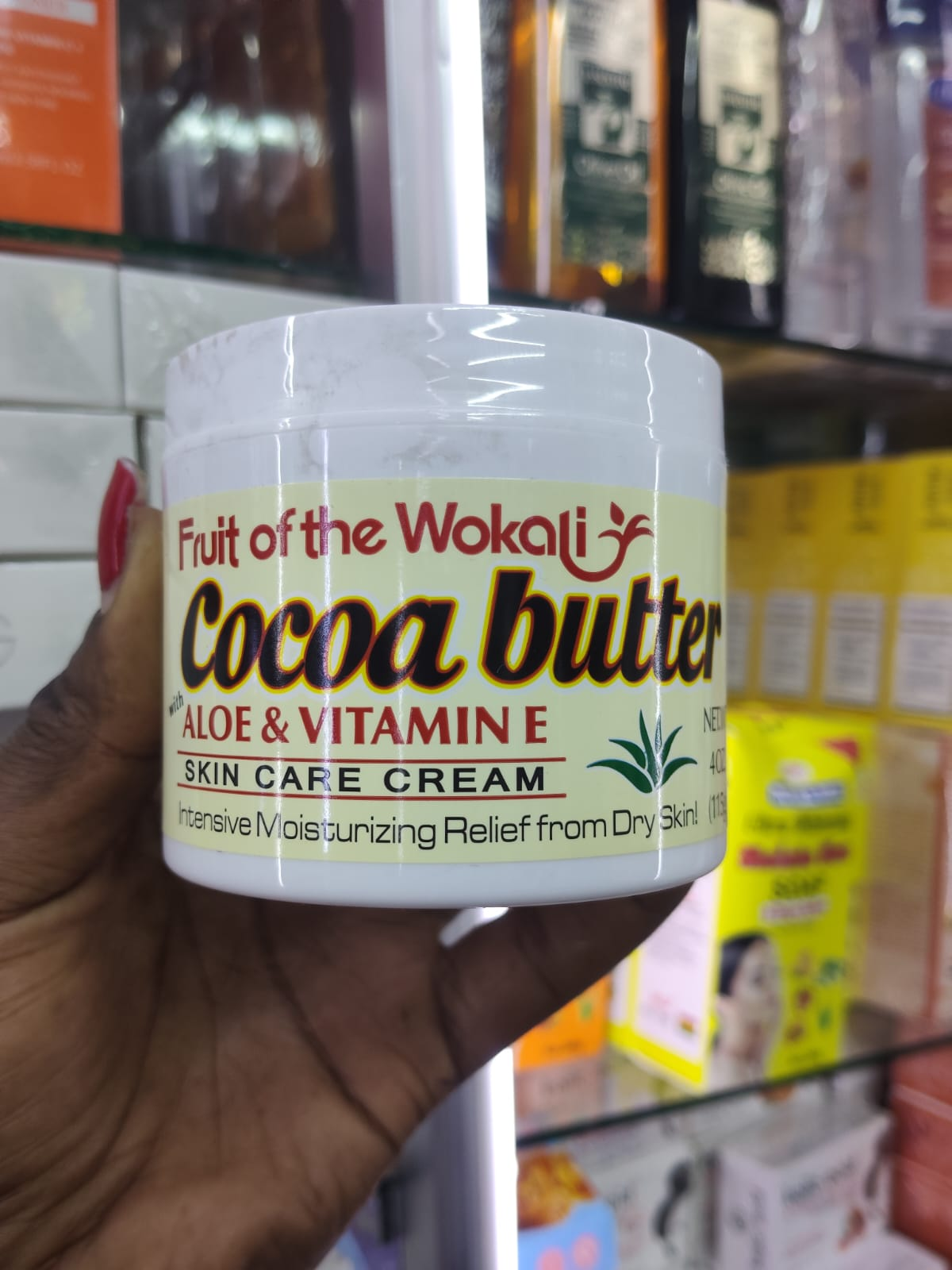 🥥 COCOA HYDRA CARE | Fruit Of The Wokali Cocoa Butter, Aloe Vera & Vitamin E Skin Care Cream – Deep Moisturizing & Nourishing Beauty Cream