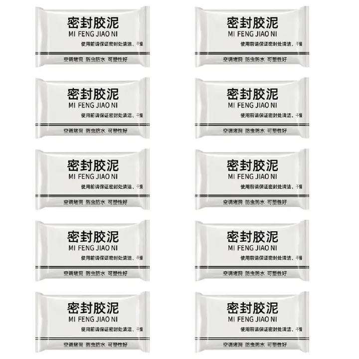 New Type 10 White Seal Putty Waterproof Duct Seal Repair Sealing Clay, Quick Mending Mud for Drain Connection, Wall Hole, Air Conditioning Hole
