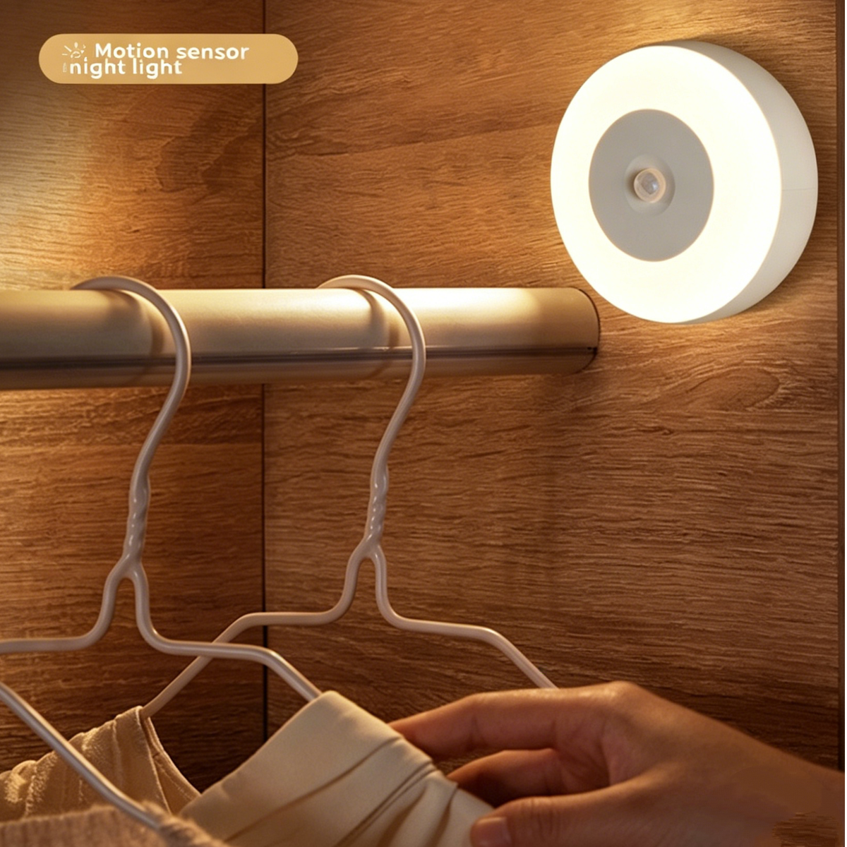 Rechargeable Led Night Light Motion Sensor Light Wireless Wall Lamp Reading Book Light for Bedroom Cabinet