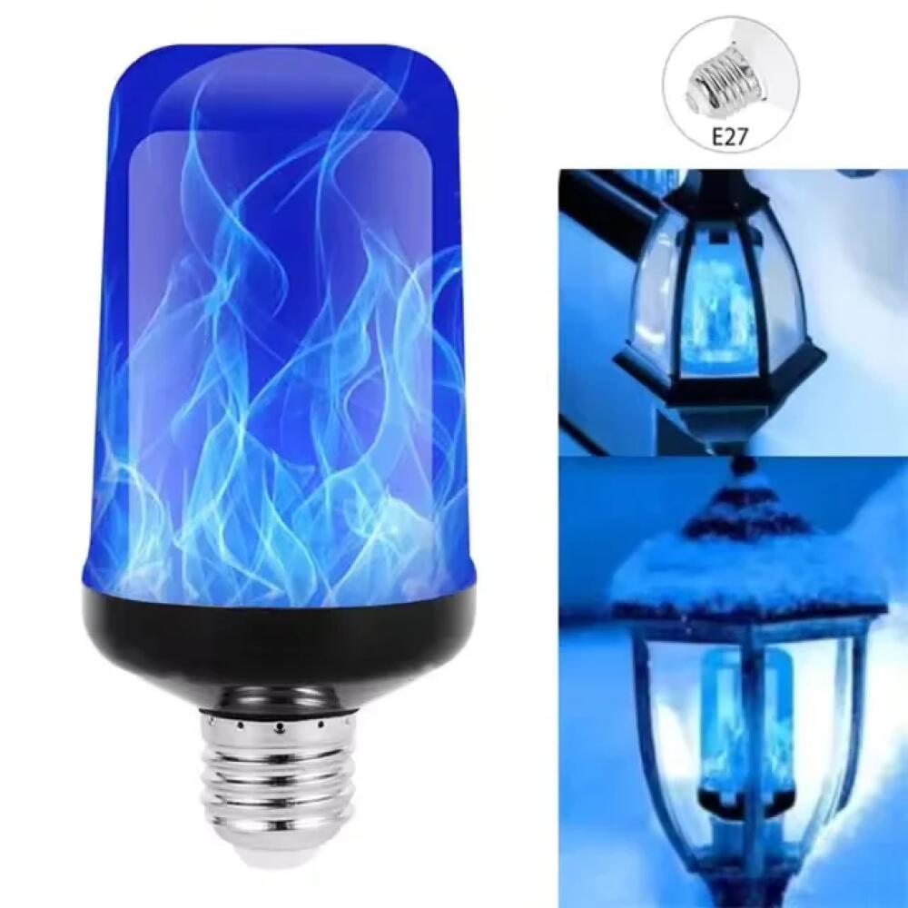 E27 LED Flame Light Bulbs 4 Modes Party LED Flame Effect Light Simulation Fire Lights Bulb KTV Festival Garden Decor Light