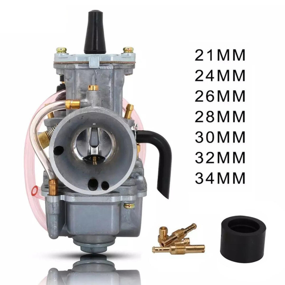 Motorcycle Carburetor With Free Jet For Keihin KOSO PWK 24 26 28 30 32 34mm 2T 4T ATV Quad Go Kart Dirt Bike Scooter 50-250cc