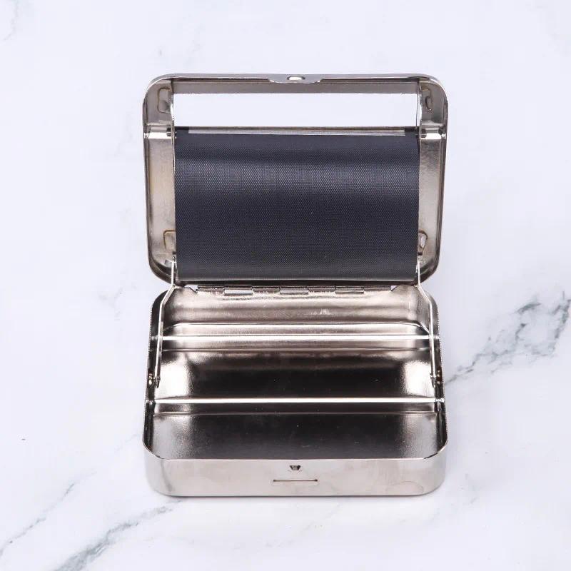 Automatic Rolling Paper Machine Portable Metal Tobacco Storage Roller Cigarette Maker Smoking Accessories Gadgets