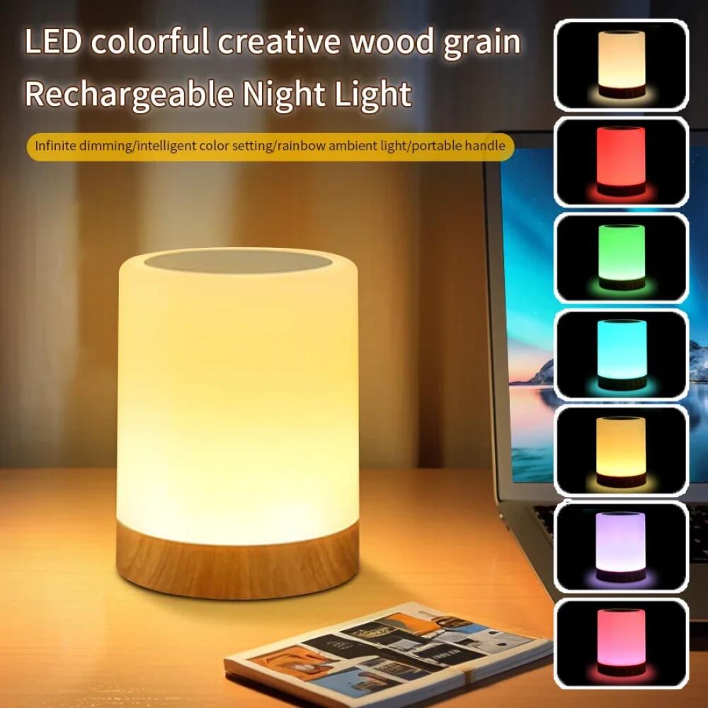 Night Light Bluetooth Speaker Wireless Portable Mini Player Touch Clap Light Colorful Led Bedside Table Lamp For Bedroom Outdoor