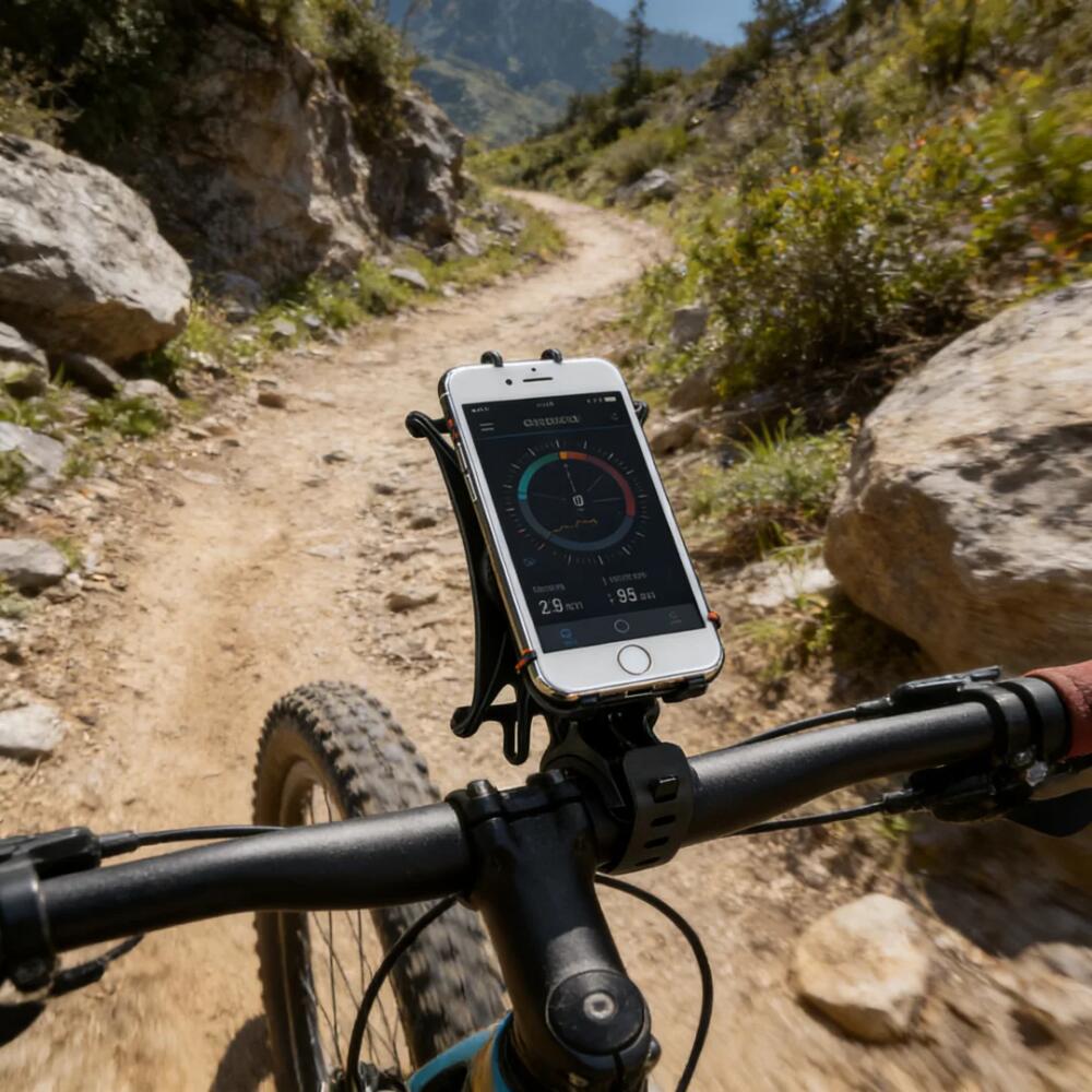 360 Rotatable Mobile Phone Bicycle Motorcycle Holder Bike Safe Bracket Silicone Support Silicone Pull Type For All Phone Stand For iPhone Samsung Xiaomi Gsm Houder Fiets
