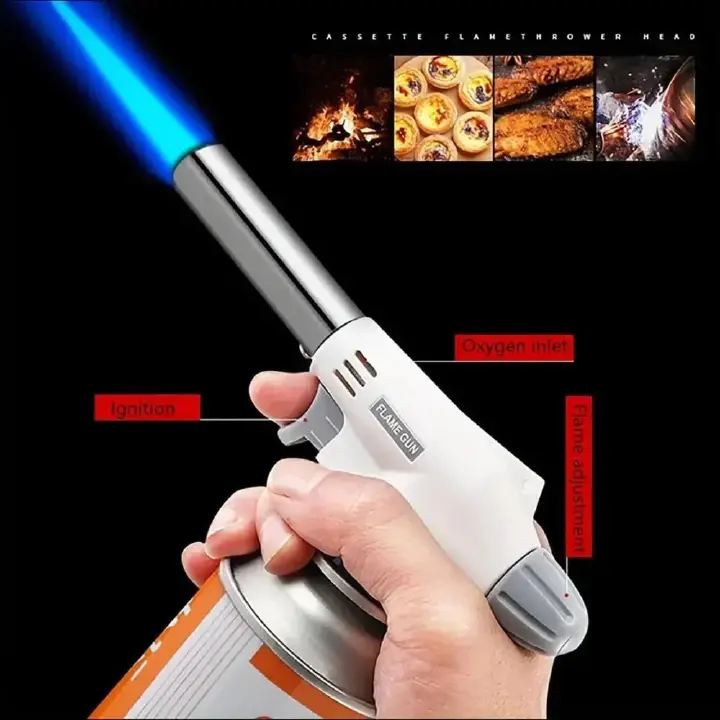 Multifunctional Portable Flame Gun Torch Burner For Camping BBQ Desserts Soldering Cooking Heating Tool Household Igniter