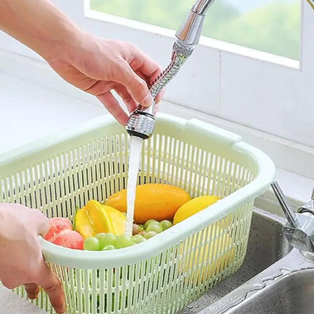 360° Rotating Kitchen Faucet Pressurized Anti-Splash Extended Filter Foam Universal Faucet Head Sprayer for Kitchen
