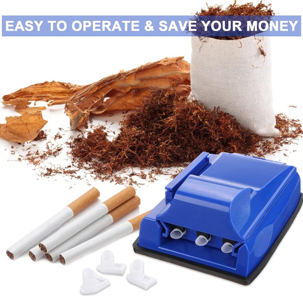 Cigarette Maker Rolling Machine, Three Tubes Manual Cigarette Roller Tube Tobacco Maker Tube Filling Machine, Rolling Tobacco