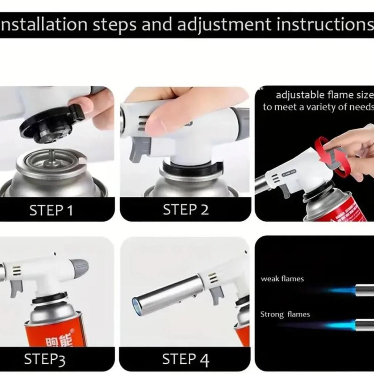 Multifunctional Portable Flame Gun Torch Burner For Camping BBQ Desserts Soldering Cooking Heating Tool Household Igniter