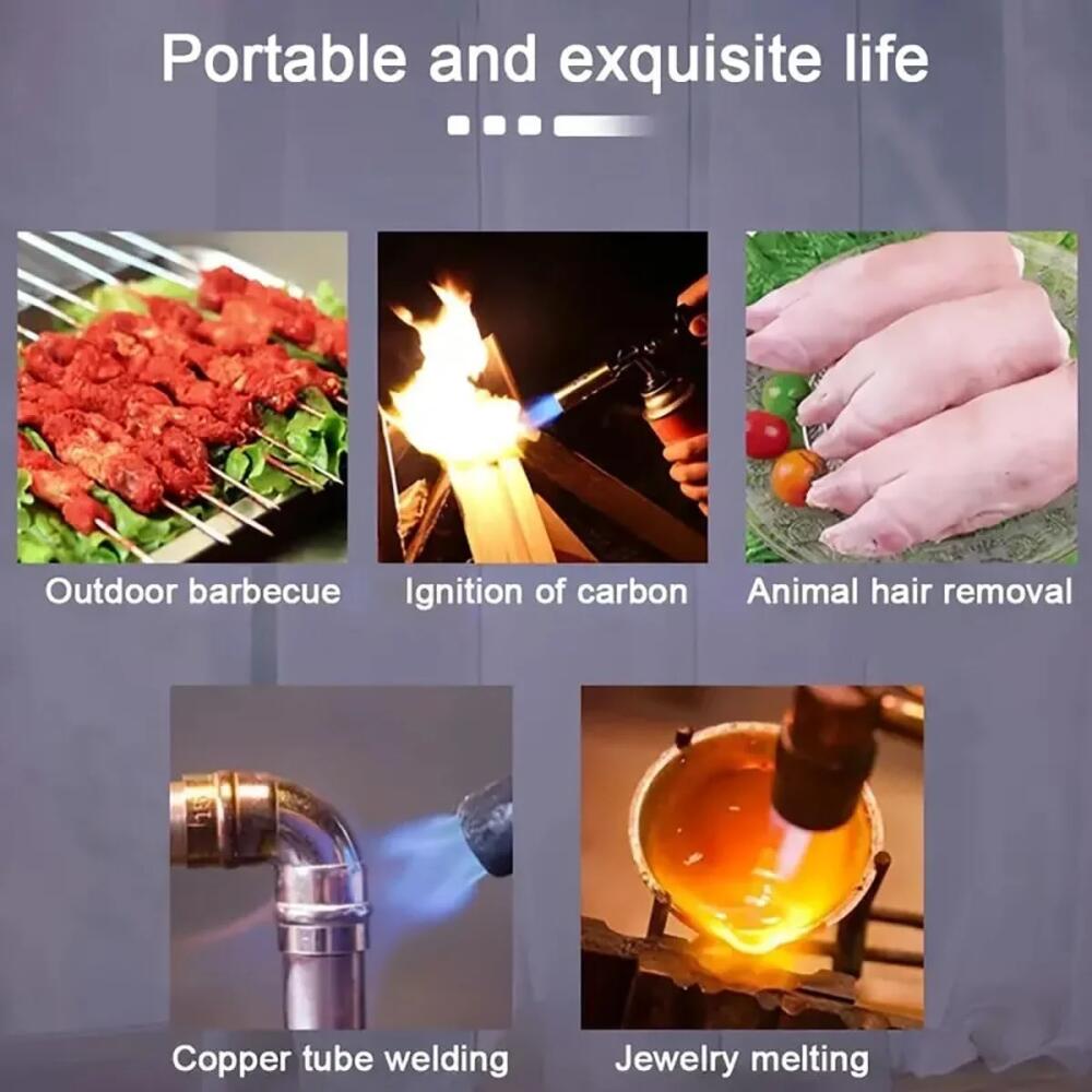 Multifunctional Portable Flame Gun Torch Burner For Camping BBQ Desserts Soldering Cooking Heating Tool Household Igniter
