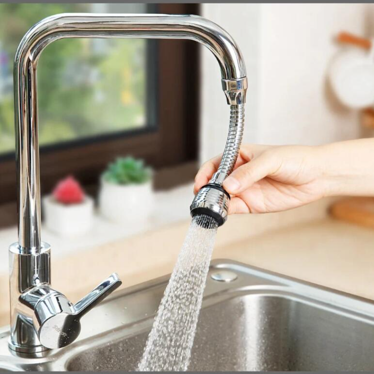 360° Rotating Kitchen Faucet Pressurized Anti-Splash Extended Filter Foam Universal Faucet Head Sprayer for Kitchen