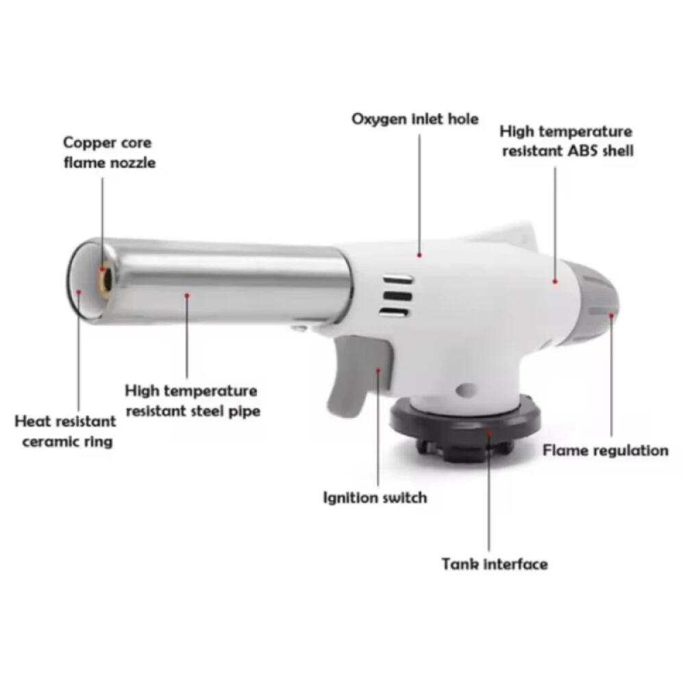 Multifunctional Portable Flame Gun Torch Burner For Camping BBQ Desserts Soldering Cooking Heating Tool Household Igniter