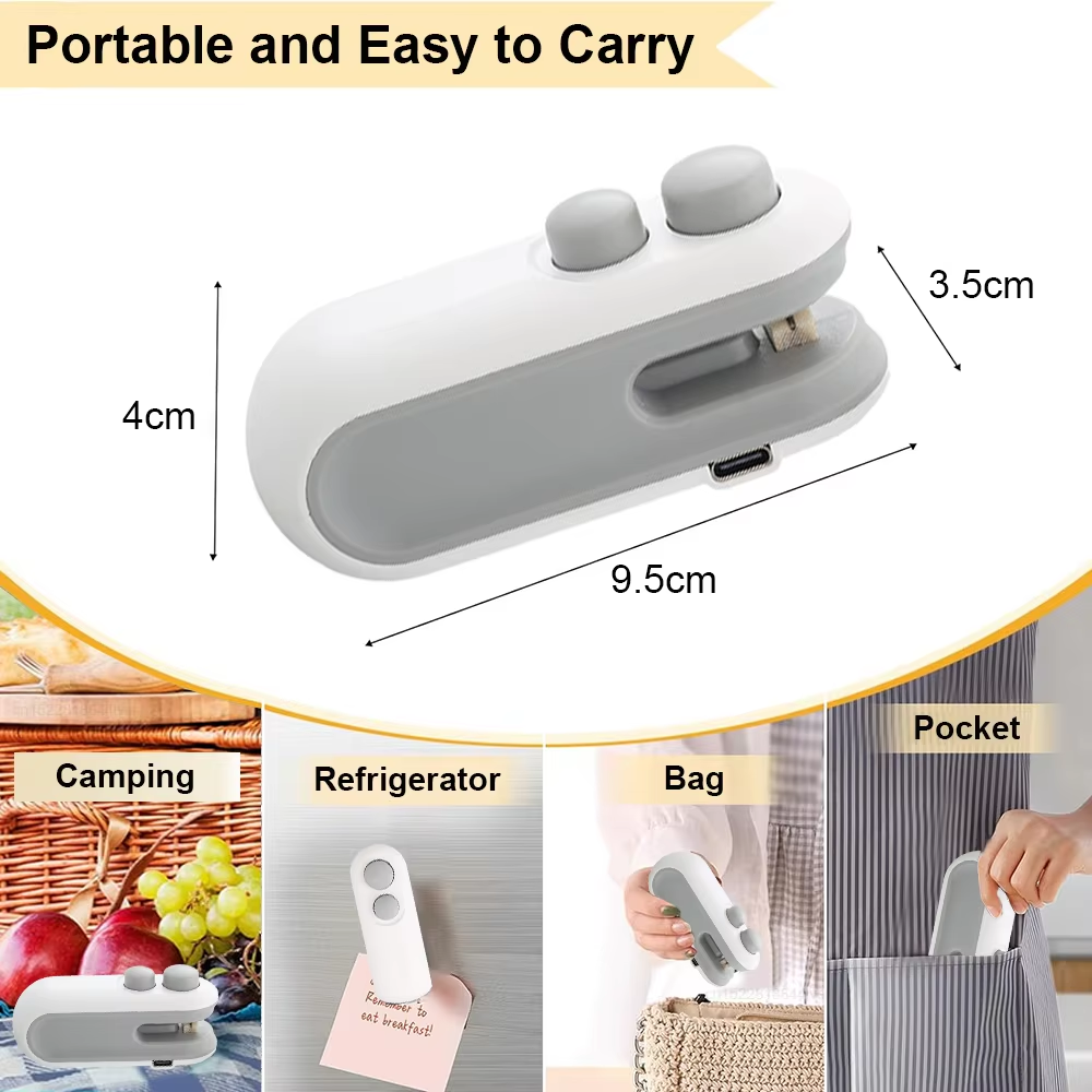 Mini sealing machine household plastic sealing machine snack moisture-proof sealing tool portable plastic bag food preservation plastic sealing machine