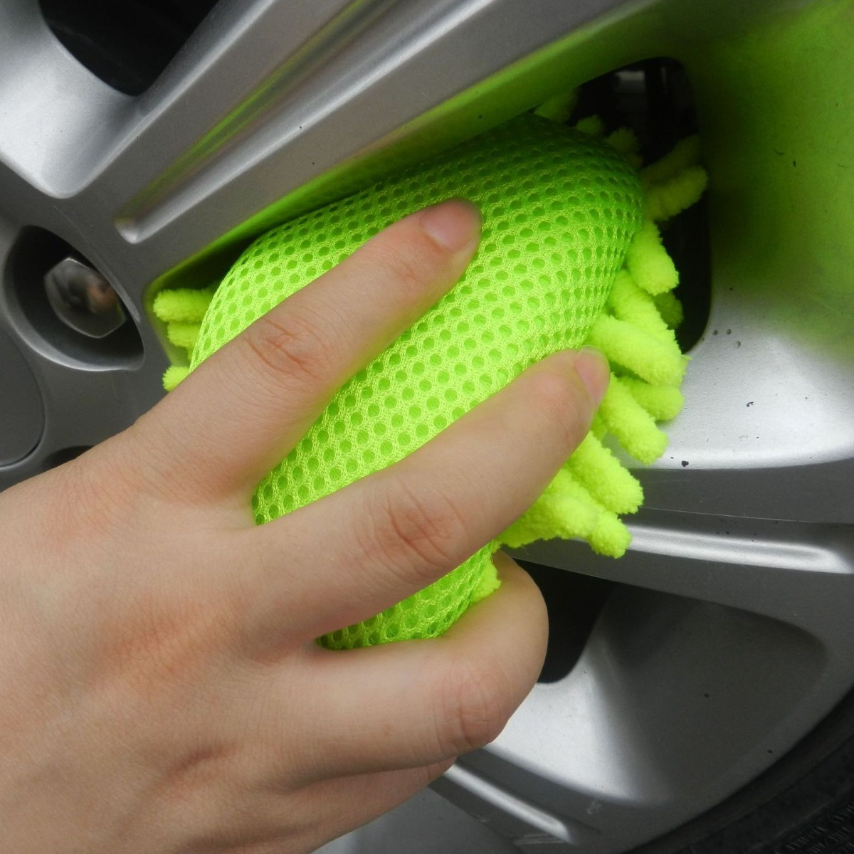 Microfiber Car Washer Sponge Cleaning Car Care Detailing Brushes Washing Towel Auto Gloves Styling Accessories