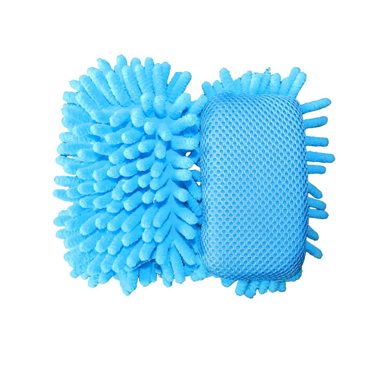 Microfiber Car Washer Sponge Cleaning Car Care Detailing Brushes Washing Towel Auto Gloves Styling Accessories