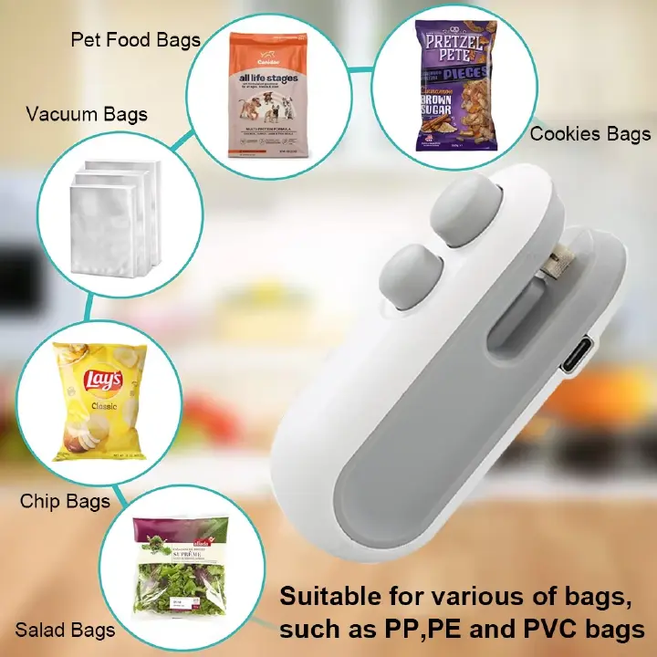 Mini sealing machine household plastic sealing machine snack moisture-proof sealing tool portable plastic bag food preservation plastic sealing machine