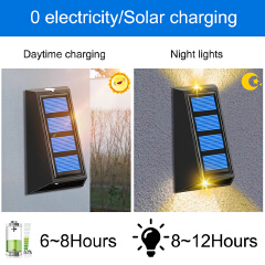 High Brightness Led Outdoor Solar Wall Lights Waterproof Home Garden Decoration Solar Porch Lamp for Villa Stair Corridor Patio