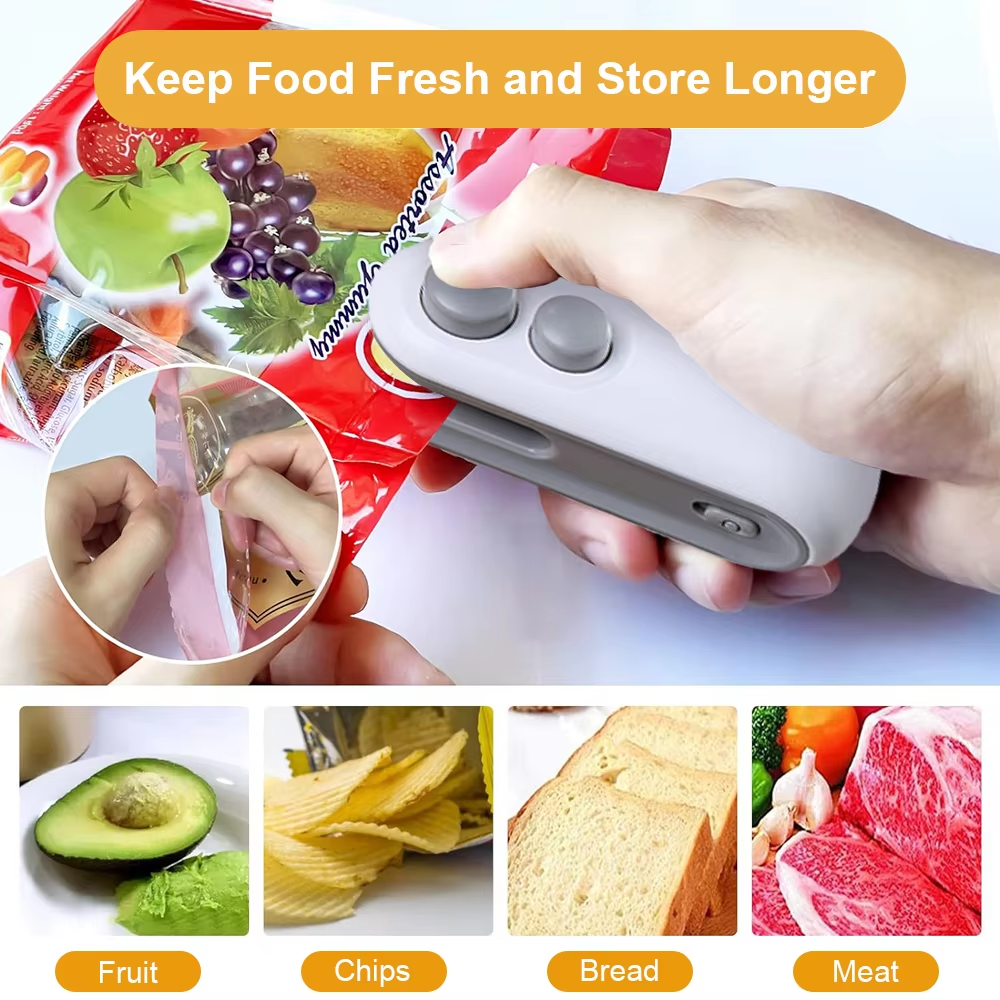 Mini sealing machine household plastic sealing machine snack moisture-proof sealing tool portable plastic bag food preservation plastic sealing machine